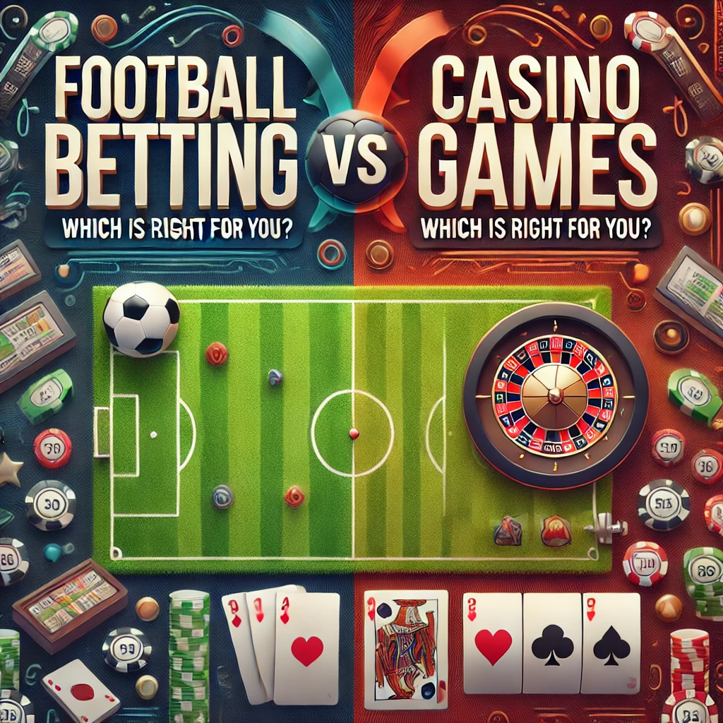 Football Betting vs. Casino Games